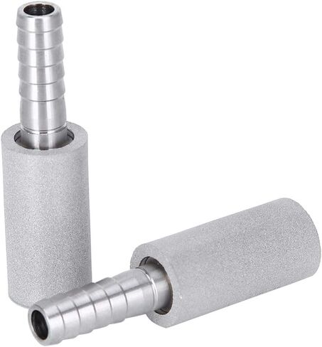 2 قطعة 0.5 ميكرومتر حجر تهوية من الفولاذ المقاوم للصدأ مع قطر خارجي 1/4 بوصة لحوض السمك وخزان الأسماك ومضخة هواء للزراعة المائية in Kuwait