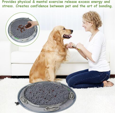 اي او دي اي ال اي واي بساط سنافل للكلاب والقطط، العاب الكلاب التفاعلية تقلل من الملل والقلق، بساط تغذية بطيء ممتاز يحمي المعدة ويمنع القيء ويدرب مهارة الرائحة in Kuwait