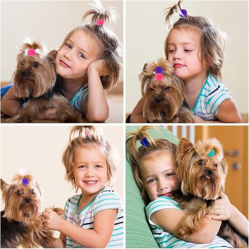 100 قطعة من أقواس شعر الكلاب من Mruq pet، أكسسوارات تزيين شعر الكلاب الصغيرة السائبة، أقواس دائرية مع أشرطة مطاطية، مزيج من أقواس الكرات المنتفخة للكلاب الأليفة، أقواس يوركي للكلاب، إكسسوارات شعر الكلاب الجرو in Kuwait