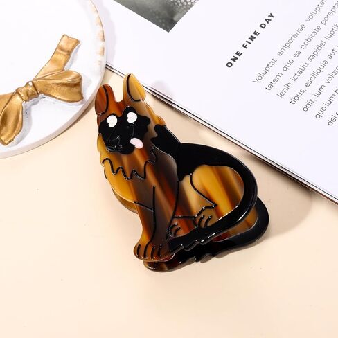 Dog Hair Claw Clips for Women, Fun Acetate Animal Hair Clips Cute Dachshunds Border Collie Dog Hair Barrettes Cat Pet Hair Accessory Dog Lovers Gifts in Kuwait