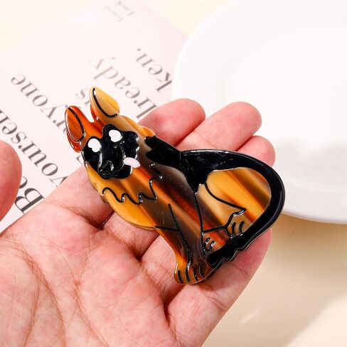 Dog Hair Claw Clips for Women, Fun Acetate Animal Hair Clips Cute Dachshunds Border Collie Dog Hair Barrettes Cat Pet Hair Accessory Dog Lovers Gifts in Kuwait
