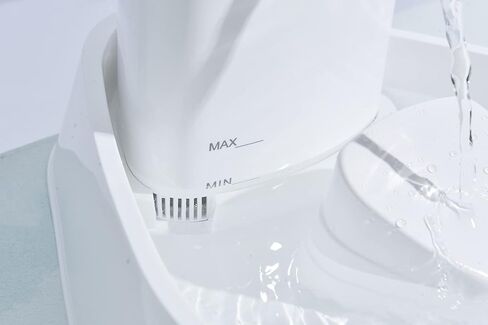 ايلس بيت نافورة مياه اوتوماتيكية LED للحيوانات الاليفة بسعة 50 اونصة/1.5 لتر مع اعداد تدفق مياه قابل للتعديل، وعاء للقطط والكلاب والحيوانات الاليفة in Kuwait