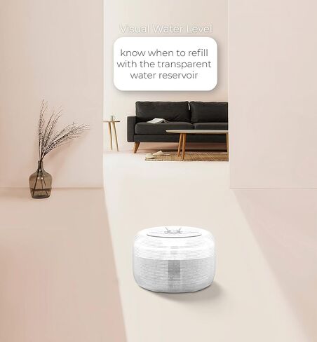 نافورة مياه ناجت لايت للحيوانات الأليفة | نافورة شرب للقطط والكلاب سعة 2.5 لتر (أبيض) in Kuwait