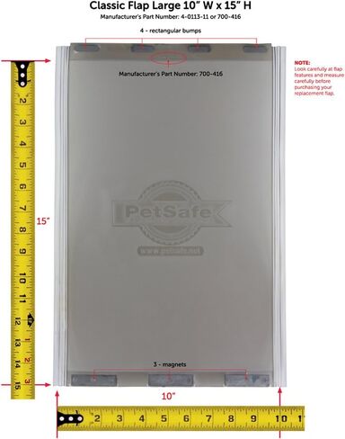 PetSafe Classic Replacement Flap - Large - Compatible with Discontinued PetSafe Doors, Frosted in Kuwait