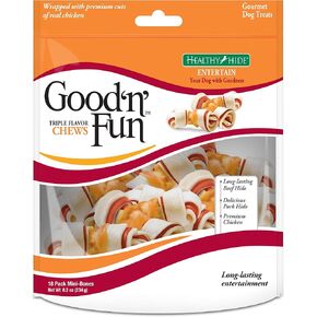Good 'n' Fun Mini Bones Long-Lasting Dog Treat for Small Dogs, 25 Count in Saudi Arabia