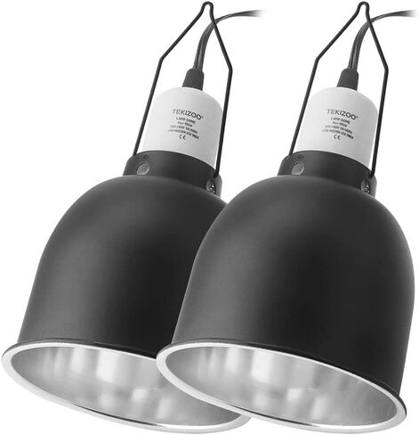 تيكيزو غطاء عاكس بصري من الالومنيوم بتصميم قبة عميقة مقاس 5.5 انش لموطن السلحفاة وخزان الزواحف والمرابي الزجاجية (عبوة من قطعتين) in Kuwait