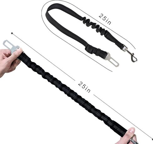 حزام مقعد الكلب مع عازل بنجي مرن، حزام مقعد الكلب قابل للتعديل، حزام مقعد السيارة المرن شديد التحمل للكلاب والقطط والحيوانات الأليفة in Kuwait