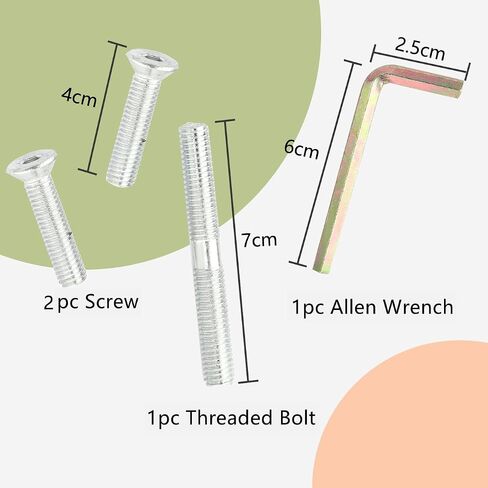 عمود خدش بديل من السيزال الطبيعي من PowerKing، 15.7 بوصة قطعتين M8 Cat Scratch Post Refill أجزاء القطب للتجديد، تتضمن مسامير (أبيض) in Kuwait