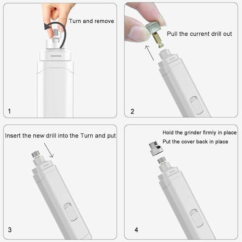 3 Pack Professional Replacement Dog Claw Grinder Bits Replaceable Heads Pet Tip Paws Nail Wheel for Nail Grinder in Kuwait