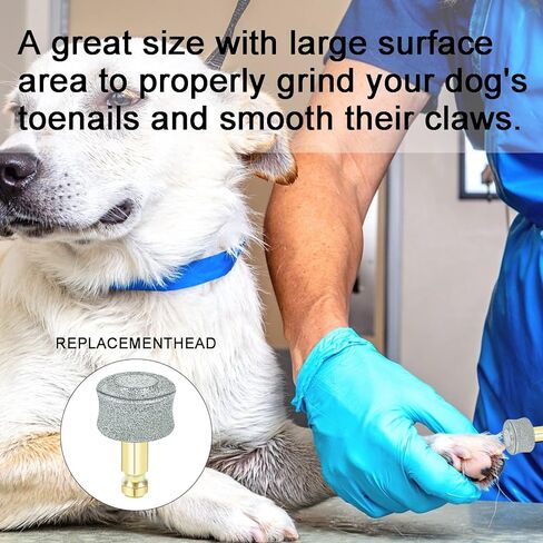 3 Pack Professional Replacement Dog Claw Grinder Bits Replaceable Heads Pet Tip Paws Nail Wheel for Nail Grinder in Kuwait