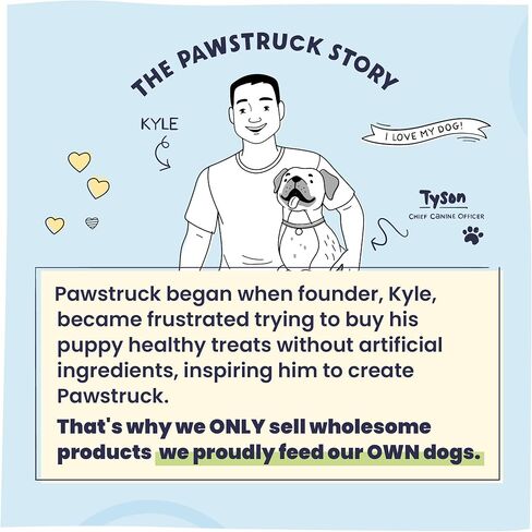 Pawstruck Natural Beef Collagen Rings for Dogs - Vet-Approved Long Lasting Alternative to Traditional Rawhide & Bully Sticks - High Protein Dental Treat w/Glucosamine & Chondroitin - 3 Pack in Kuwait