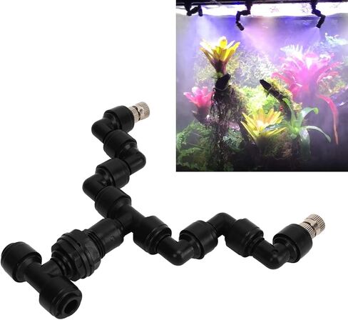 Zerodis الزواحف Terrariums التغشية الملحقات الزواحف ضباب الرش المزدوج السلحفاة الموئل رئيس 360 درجة دوران رذاذ فوهة لتسلق صندوق تغذية الحيوانات الأليفة in Kuwait