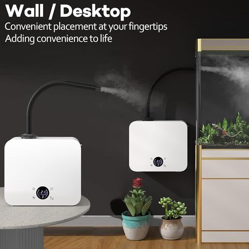 مرطب ضباب 2 في 1 للزواحف مع مؤقت ومفاصل رش 2.5 لتر، خزان تعبئة علوي للمنزل والحيوانات الاليفة، يثبت على الحائط/سطح المكتب، مناسب للزواحف والبرمائيات والنباتات الخضراء in Kuwait