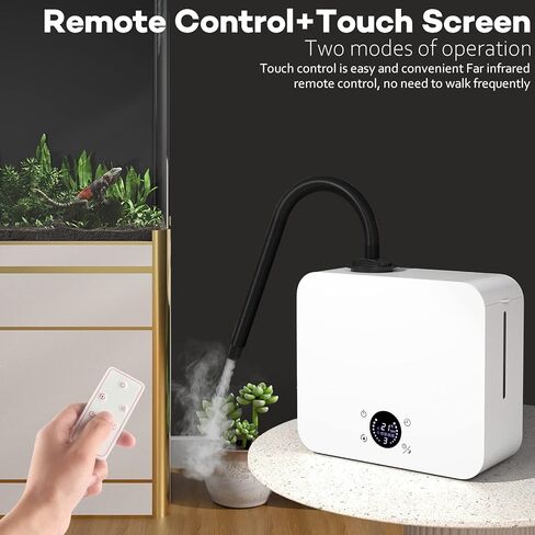 مرطب ضباب 2 في 1 للزواحف مع مؤقت ومفاصل رش 2.5 لتر، خزان تعبئة علوي للمنزل والحيوانات الاليفة، يثبت على الحائط/سطح المكتب، مناسب للزواحف والبرمائيات والنباتات الخضراء in Kuwait