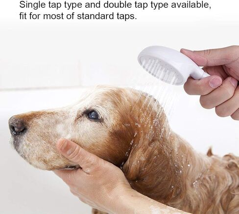 Pet Shower Spray Hose, Hose for Bathtub Faucet, Pet Shower Hose, Shower Dog Attachment, Rubber Handheld Hose Faucet Shower Head Spray Hose for Pets Shower, Washing Hair in Kuwait