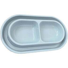 Cat Kitten Dish Dog Puppy Feeder Pet Bowl 3 Colors New Light Blue in Saudi Arabia