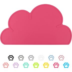 DesignSter Pet Food Mats–Dog Cat Feeding Mat Top Grade Cloud Silicone Pad Anti-Slip Waterproof Anti-Slip Bowl Placemat (Blue) in Saudi Arabia