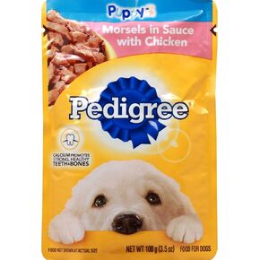 Pedigree Chicken Wet Dog Food Morsel in Sauce 3.5 OZ - 0023100119051 in Kuwait