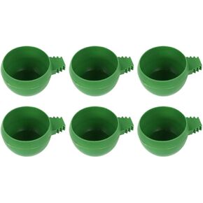Mipcase 20pcs Plastic Bird Feeder for Cage, Round Pigeon Food Bowls for Cockatiel Parrot Budgies in Kuwait