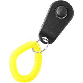 Zerodis Pet Dog Training Clicker with Wrist Bands Strap Assorted Color Dog Positive Behavior Rein Forcer for Pets All Ages Puppy and Adult Dogs Built in Poop Bag Dispenser Easily Carrying