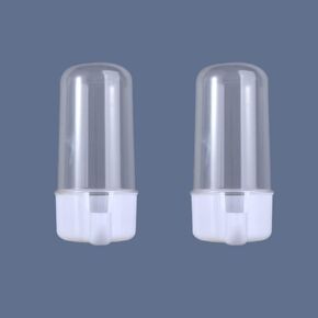 Automatic Bird Waterer Food Feeder Clear Food Dispenser Water Bottle Drinker Container Cage Acessories for Parrots Budgie Lovebirds in Saudi Arabia