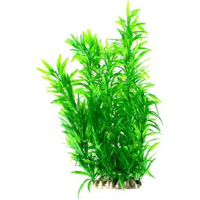 Large Aquarium Plants, Fish Tank Plants Decoration Ornament for All Fish Artificial Plastic Lifelike Water Plant Ornament Fish Tank Decorations 12.6 inch Tall 7.09 inch Wide Green in Kuwait