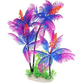 POPETPOP Palm Model 1Pc Aquarium Ornament Simulation Tree Plant Betta Tank Crawl Miniature Artificial Simulate Aquatic Plant Aquarium Grass Fish Tank Aquatic Plant Fish Tank Landscape