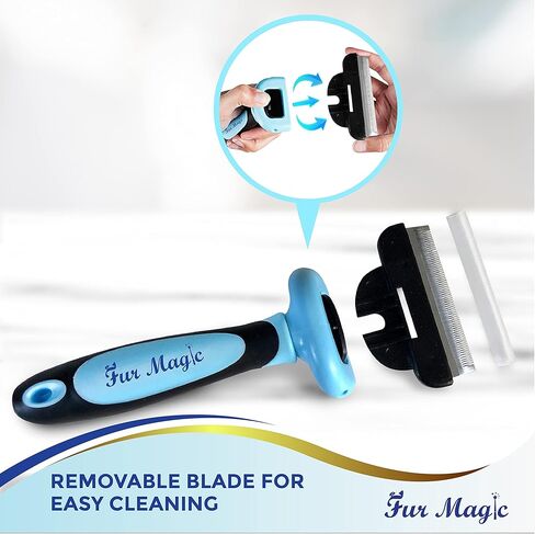 Large Deshedding Tool & Dematting Comb – Grooming Brushes for Dogs, Cats, Horses – Reduce Shedding and Remove Knots, Mats and Loose Undercoat in Kuwait