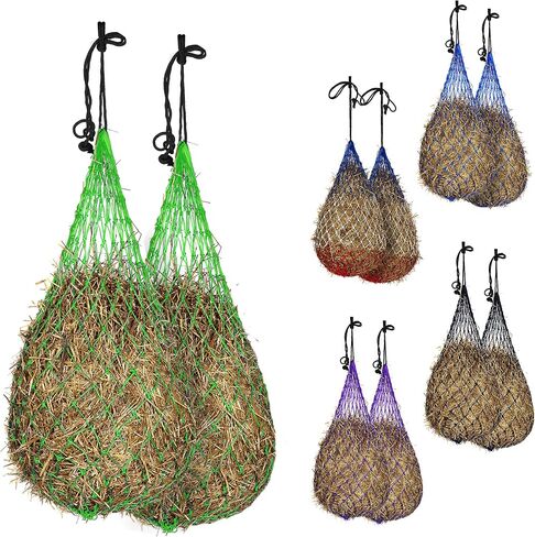 Majestic Ally Hay Net, Set of 2, Length - 54", Holes 3"x3" for Horses (Purple) in Saudi Arabia