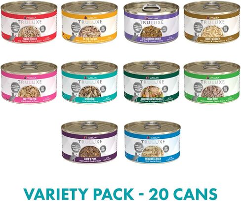 Weruva TruLuxe Grain-Free Wet Cat Food Variety Pack - All 10 Flavors - 3 Ounces Each (20 Total Cans - 2 of Each Flavor) in Saudi Arabia