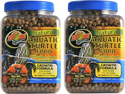 Natural Aquatic Turtle Food With Growth Formula pack of 2 in Saudi Arabia