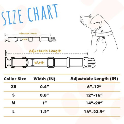 طوق كلب منقوش مع فيونكة، طوق جرو قطني قابل للتعديل، طوق كلب لطيف مع مشبك معدني للكلاب الصغيرة والمتوسطة والكبيرة (برتقالي، XS) in Kuwait