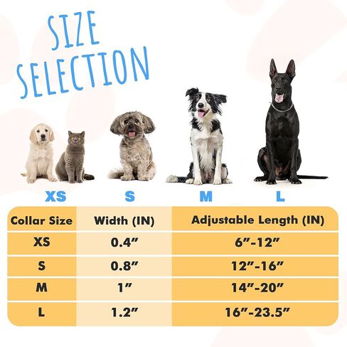 طوق كلب منقوش مع فيونكة، طوق جرو قطني قابل للتعديل، طوق كلب لطيف مع مشبك معدني للكلاب الصغيرة والمتوسطة والكبيرة (برتقالي، XS) in Kuwait