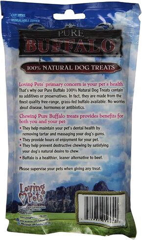 Loving Pets Pure Buffalo 4-Inch Pressed Bully Bone Dog Treat, 10-Pack in Saudi Arabia
