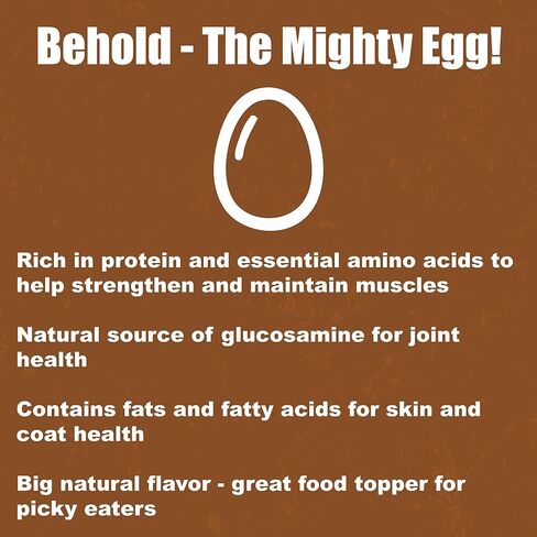 Whole Life Pet Freeze Dried Diced Eggs for Dogs and Cats. Fully Cooked Just Add Water. Healthy Skin, Strong Bones, Picky Eaters. Human Grade Quality in Kuwait