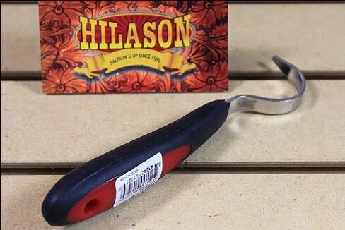 HILASON Red Black Western Tack Horse Soft Touch Hoof Pick in Saudi Arabia