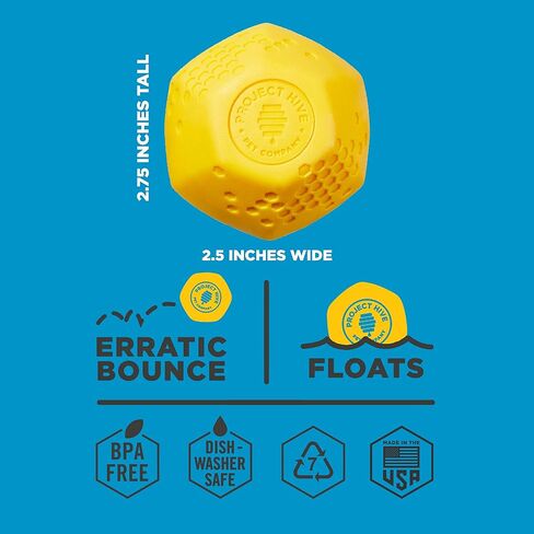 PROJECT HIVE · شركة الحيوانات الأليفة · - كرة الخلية - كرات الكلاب - لعبة للسلالات الكبيرة والمتوسطة - رائعة للجلب - تطفو في الماء - متينة وقوية للمضغ العدواني - صنع في الولايات المتحدة الأمريكية in Kuwait