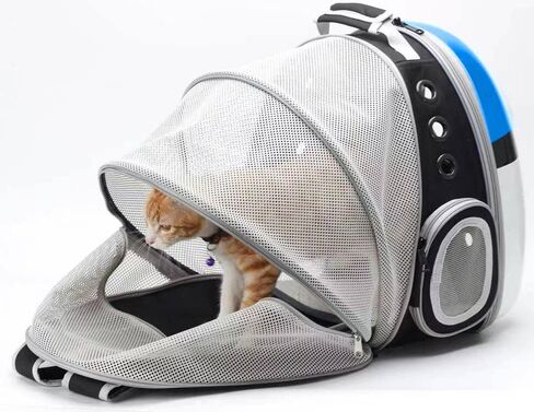 Front Expandable Cat Backpack Carrier, Large Cat Backpack Fits Up to 20 lbs, Backpack for Cats Kitten Small Puppy, Airline Approved Cat Bubble Backpack, Space Capsule Astronaut Backpack Carrier in Kuwait