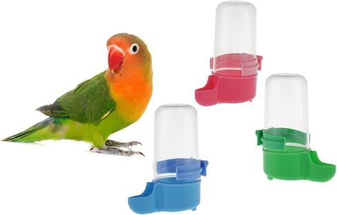 Automatic Bird Feeder Waterer Drinker Pet Bird Feeding Supplies for Bird Cage Feeder Water Seed Dispenser Bottle Drinking Cup in Saudi Arabia