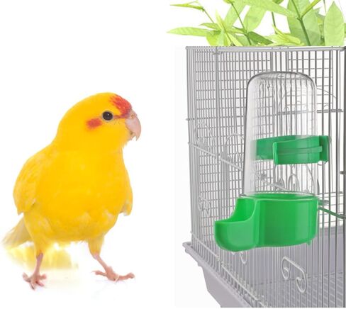Automatic Bird Feeder Waterer Drinker Pet Bird Feeding Supplies for Bird Cage Feeder Water Seed Dispenser Bottle Drinking Cup in Saudi Arabia