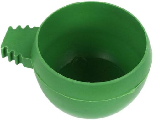 Mipcase 20pcs Plastic Bird Feeder for Cage, Round Pigeon Food Bowls for Cockatiel Parrot Budgies in Kuwait