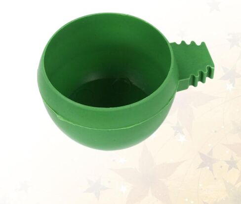 Mipcase 20pcs Plastic Bird Feeder for Cage, Round Pigeon Food Bowls for Cockatiel Parrot Budgies in Kuwait