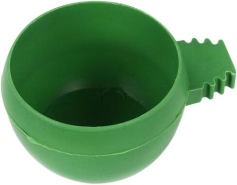 Mipcase 20pcs Plastic Bird Feeder for Cage, Round Pigeon Food Bowls for Cockatiel Parrot Budgies in Kuwait