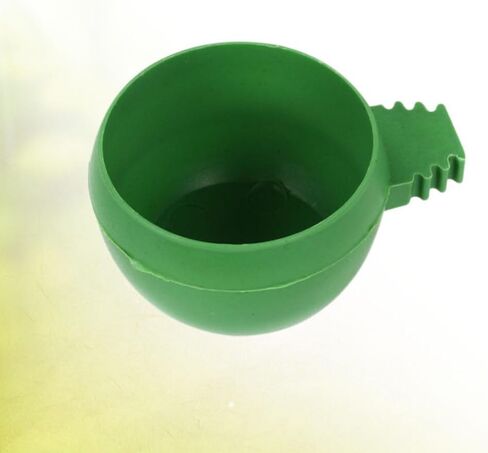 Mipcase 20pcs Plastic Bird Feeder for Cage, Round Pigeon Food Bowls for Cockatiel Parrot Budgies in Kuwait