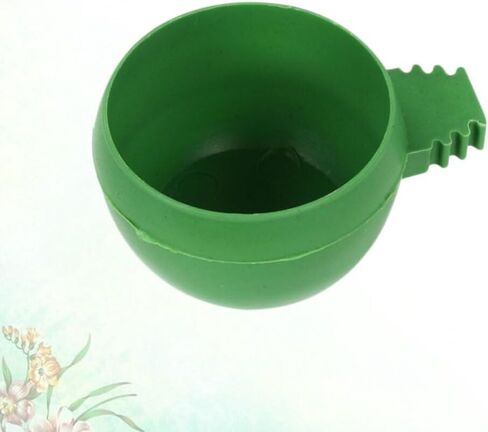 Mipcase 20pcs Plastic Bird Feeder for Cage, Round Pigeon Food Bowls for Cockatiel Parrot Budgies in Kuwait