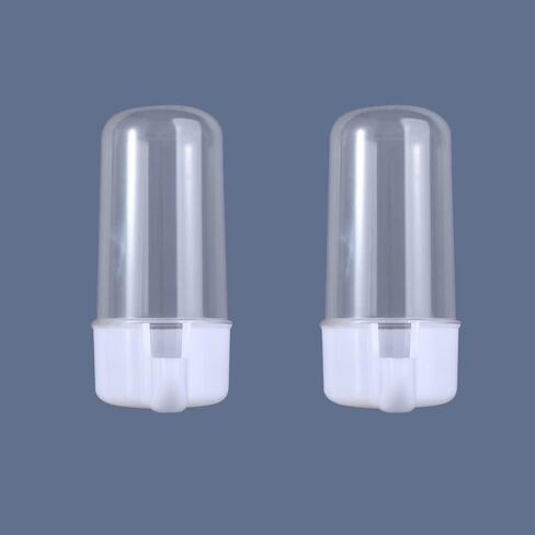 Automatic Bird Waterer Food Feeder Clear Food Dispenser Water Bottle Drinker Container Cage Acessories for Parrots Budgie Lovebirds in Saudi Arabia