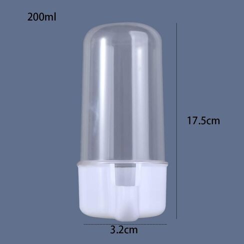 Automatic Bird Waterer Food Feeder Clear Food Dispenser Water Bottle Drinker Container Cage Acessories for Parrots Budgie Lovebirds in Saudi Arabia