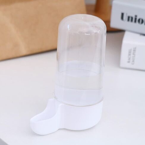 Automatic Bird Waterer Food Feeder Clear Food Dispenser Water Bottle Drinker Container Cage Acessories for Parrots Budgie Lovebirds in Saudi Arabia