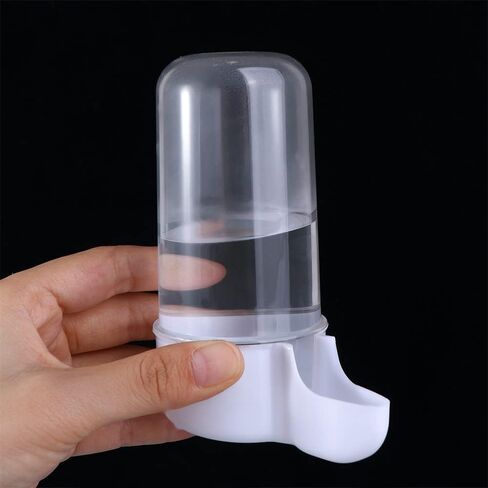 Automatic Bird Waterer Food Feeder Clear Food Dispenser Water Bottle Drinker Container Cage Acessories for Parrots Budgie Lovebirds in Saudi Arabia