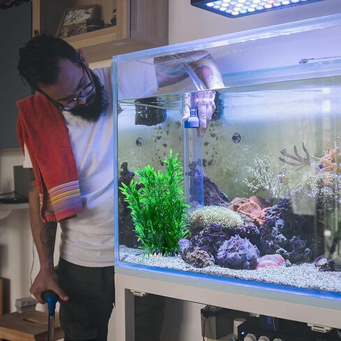 Large Aquarium Plants, Fish Tank Plants Decoration Ornament for All Fish Artificial Plastic Lifelike Water Plant Ornament Fish Tank Decorations 12.6 inch Tall 7.09 inch Wide Green in Kuwait